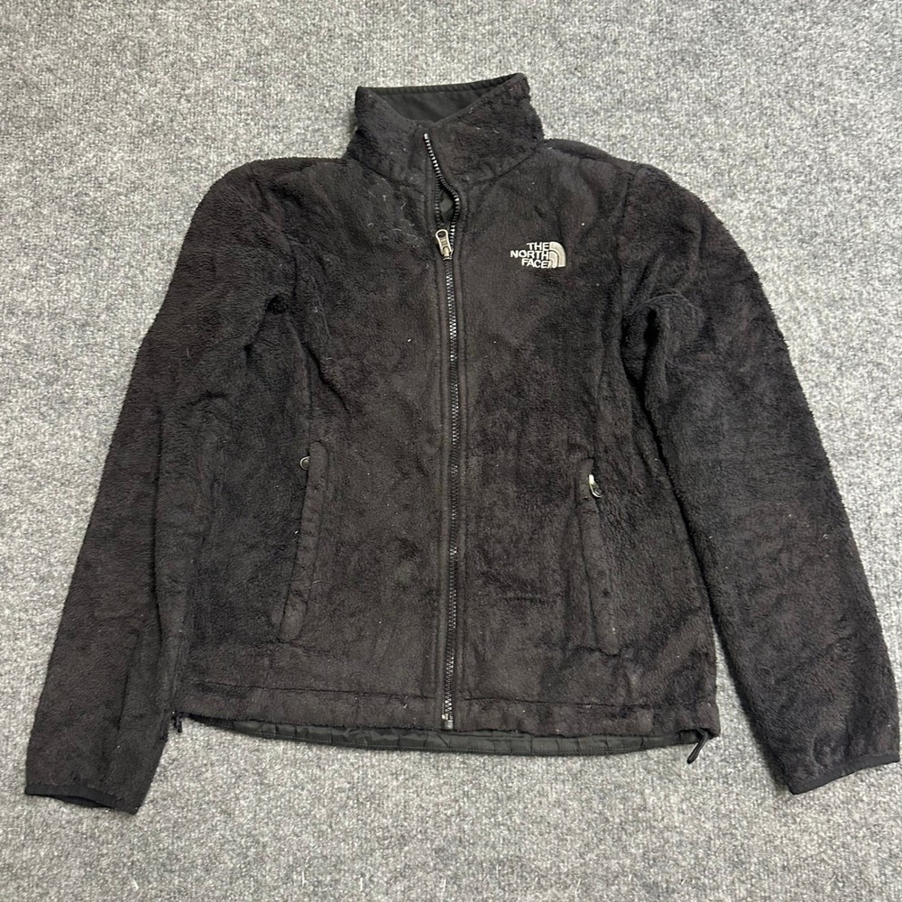 The North Face Fleece Jacket Womens S Black Osito Full Zip Soft High Pile Cozy